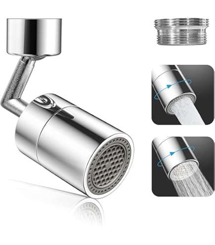 Wonvify Rubinetti LED Colorati - 2 Pezzi Con Adattatore | 7 Colori Che Cambiano Automaticamente | Per Cucina, Bagno, Hotel E Ristoranti