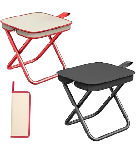 Sgabello Da Campeggio Sgabello Pieghevole Portatile 30CM, Sedile Pieghevole E Leggero Sgabello, Sedia Pieghevole Portatile Per Adulti Per Viaggi