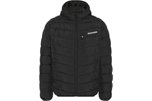 Chiemsee Steppjacke Herren I Regular Fit Herren Steppjacke Logo, Kapuze, Seiten- und Brusttasche I Vegane Herbstjacke Herren ohne Daunen, praktisch mit Zipper I 2 Farben, Größe S-3XL