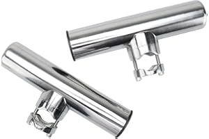 FreeTec 2PCS Supports de Canne à pêche de Rail pour Bateau Mer en Acier INOX Rails 1/4 pouce à 1 pouce