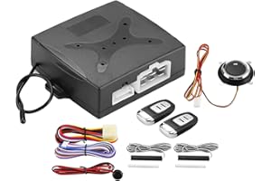 YCTZE Auto Alarm System Alarmanlagen Autoalarmsystem Diebstahlsicherung Sicherheitssystem Universal Car Alarm System Motor Zündung Keyless Entry Push Button Remote Starter