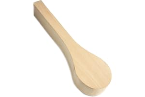 BeaverCraft Basswood Wood for Carving - Spoon Blank B1 25,4 x 5,1 x 3,6 cm - Soft Whittling Wood Carving for Beginners Kids - Unfinished Wooden Block for Crafts