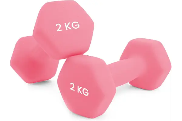 unycos - Mancuernas Antideslizantes de Neopreno 1-10 kg para Fitness | Con Revestimiento de Neopreno, Agarre Cómodo y E-book de Ejercicios para Entrenamiento de Fuerza, Fitness y Tonificación