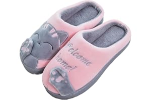 Rojeam Mignon Pantoufle de Noël Pantoufles Chaudes Chaussons Pantoufles de nouveauté en Peluche Douce