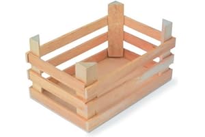 SMALL FOOT COMPANY small foot Kisten natur, aus Holz, 3er Set, ca. 18 x 12 x 10 cm, Ideal zur Aufbewahrung oder Dekoration, 1807