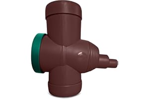 YourCasa Kolektor deszczowy [downpipe], zawór odcinający i filtr metalowy – łącznik rury spustowej 68-100 mm DN100 i zbiornik na deszczówkę, rura spustowa, zbieracz wody deszczowej, odpływ rynny