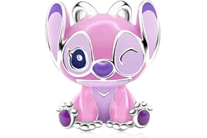 MSPOVOF Coeur Christmas Animaux Charms perles pour bracelets et colliers charms en argent sterling S925 pour Noël anniversaire cadeau de bijoux pour femmes