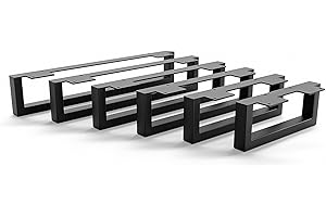 HEVVA 10 cm hohe Möbelfüße 20/25/30/35/40/45/50 cm | Graz | Möbelbeine, Schrankfüße, Sockelfuß für Schrank, Couch, Sofa, Bett oder Sideboard | (35 cm, 2er Set - Schwarz)