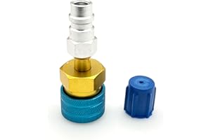 JZK R1234YF to R134A Adapter for car AC, R1234YF to R134A Low Side Quick Coupler Connector, car air Conditioning Fittings
