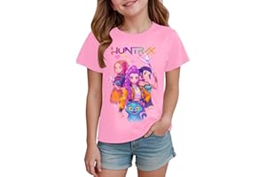 GENERIC K-Kpop D-Demon H-Hunters Shirt for Girls Kids Top Graphic T-Shirt Tops Vintage Y2k H-Huntrix H-Huntr/X Hip Hop Graphic Shirts Fashion Clothing Outfits for Christmas Cosplay Dress Up