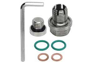 ‎ARAMOX Aramox Selbstschneidendes Ölwannen-Gewinde-Reparatur-Set, Übergröße Huckepack-Ablassschraube Selbstschneidendes Ölwannen-Gewinde-Reparatur-Set aus Edelstahl mit (M12.1-1.5x15mm)