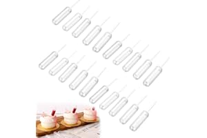 SEMINISMAR Pipette Plastique,Pipette Compte Goutte,Pipettes Plastique,Pipettes Jetables,Pipette Compte Gouttes,Pipette Plastique Cuisine,Pipette Patisserie,Mini Pipette Plastique,Confiture,20PCS