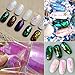Bluelans® 5PCS Nail Art Stickers Tips Wraps Foil Transfer Adhesive Glitters Acrylic DIY Decoration 5 Colors 5CM*20CM