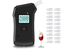 HEEGFF Breathalyzer, Alcohol Tester UK Breathalysers, Professional Dual Sensor Digital Breathalyzer Portable Breathalyser Home Personal Professional Use