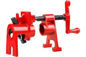 AMIGOB 4 Pcs Rohr-Schraubzwinge, Rohrklemmen, Schnellspanner Clamp, Rohrzwingen, Holzklemmensatz＆KorpuszwingeSchlauchschellen für Schlauch, Rohr, Kabel, Familie Wasser Rohr usw.