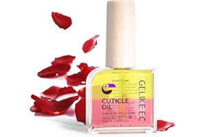 Huile à Cuticules pour Ongles - Gelike ec Huile Cuticule de Soin Rose avec Jojoba et Vitamine E, Hydrate et Nourrit les Ongles et Cuticules Secs