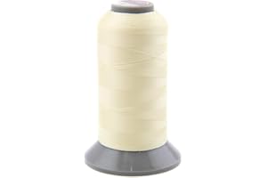 NTS Nähtechnik 1000m professionelles Nähgarn, Ledergarn 40 N, Farbauswahl, Filament Garn für Leder (Creme)
