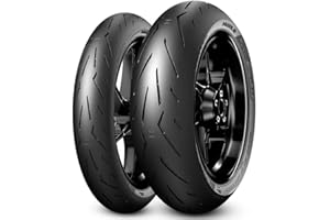 PANNACE Coppia Pneumatici 180/55 ZR 17 con 120/70 ZR 17 DIABLO ROSSO CORSA II - 707 - RACING STREET