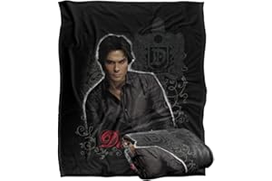 LOGOVISION Vampire Diaries Silky Touch Kuscheldecke, superweich, 152 x 127 cm