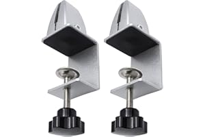 YYWJ 2Pcs/set Screen Partition Clip, Aluminium Alloy Office Desk Partition Support Bracket Shelf Clip, Screen Clip Holder Divider Desk Partition Support Holder