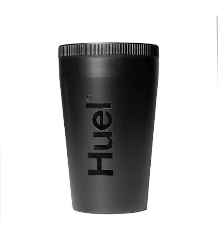 Bottiglia Shaker Huel Da Viaggio 500 Ml, Tritan, BPA Free, Con Tappo A Vite E Misurino