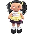 Linzy Aissa Handmade Fabric Rag Doll with Yellow Dress 16 Inch Tall