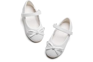 Kiderence Little Toddler Girls Dress Shoes Ballerina Ballet Flats Kids Mary Janes