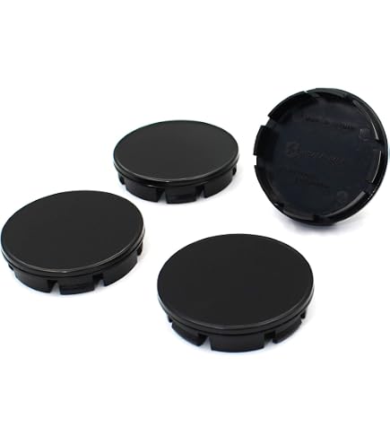 Coques Jantes Plastique ABS Jeu De 4 Enjoliveurs AUTO-STYLE Missouri 15 Pouces Noir Bord Rouge - Pour Jantes Voiture Enjoliveur Noir Rouge