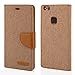 Produktbild Stylisches Bookstyle Handytasche Flip Case für Huawei P9 Lite 2017 - Handy Schutz Hülle Etui Schale Cover Book Case braun