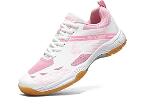 NGARY Indoor Court Shoes for Womens Badminton Shoes Lightweight Anti-Slip Pickleball Volleyball Sneakers Tennis Table Tennis Trainers