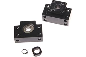 BEVDICNC BK20/BF20 1 juego de husillo de bolas flotante fijo para soportes de extremo SFU2505 Soportes de rodamiento