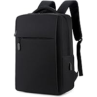Zaino Uomo Casual KM19 In PU Impermeabile – Porta PC 18-22L, Leggero Con Tasca Antifurto E Porta Trolley