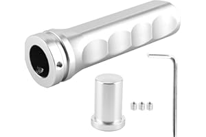 ‎QIILU Qiilu Universal Handbremse Abdeckung Handbremsgriffhülle rutschfeste Handbremsenabdeckung Handbremsgriffschutz Handbremshebel Schutzhülle Handbremsgriff Hülse für Auto (Silber)