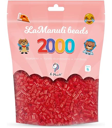 Vaessen Creative Set Perline Da Stirare 6600 Pezzi Bianco 5mm - Kit Completo Con Carta Da Stiro E Pinzette Per Pixel Art, Creazione Gioielli E Decorazioni Fai Da Te
