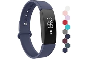 Adepoy for Fitbit Inspire 2 Straps, Waterproof Soft Sport Bands Compatible with Fitbit Inspire/Fitbit Inspire 2/ Inspire HR/Ace 2, Women Men
