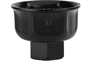 OUKENS Klucz do filtra oleju, 32mm 3/8" Klucz do filtra oleju samochodowego Narzędzie do usuwania nasadki napędu nasadowego