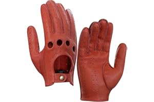 Harssidanzar GM021 rękawice motocyklowe, męskie, skórzane, bez podszewki