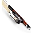 WinsterBow Brazilwood Ebony Violin Viola Cello Bow Full Size Ebony Frog with Natural Horsehair (viola Bow 1/2)
