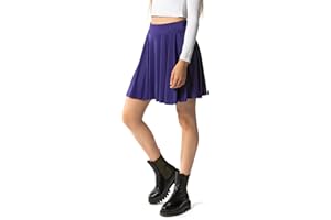 IN ONE CLOTHING Gonna da ragazza, alla moda, con pantaloncini interni, per scuola, tempo libero e feste