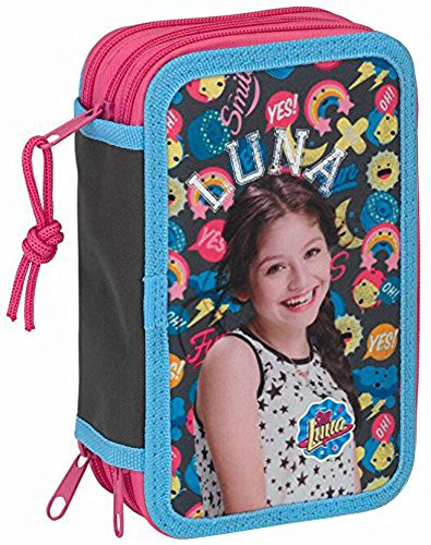Preisvergleich Produktbild Soy Luna 3- Fach Federmappe Federtasche Federmäppchen Stifte Gefüllt