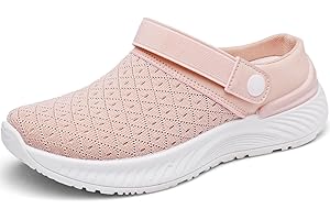 Kinengxi Zuecos Mujeres Zapatillas de Playa Sandalias Antideslizante Zapatillas de Jardin Malla Casual Pantuflas