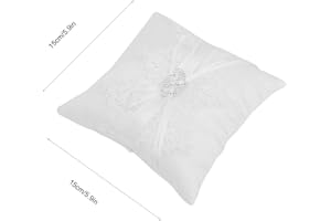 01 02 015 Fashion White Satin Flower Pillow, Ring Pillow, Drapery for Outdoor Wedding