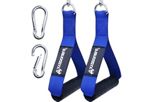 XYZDOUBLE 2Pcs Poignées de Résistance Poignée de Tirage Musculation Accessoire Poignee Musculation dans Sports et Loisirs pour Smith Machine Bande de Résistance Multi Station Exercice de Triceps