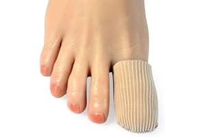 DYKOOK Gel Toe Caps for Big Toes, 4 Pcs Toe Covers,Toe Protectors Closed,Toe Sleeves,Toe Splints for Corns, Callus Cushion, Bunion (4 PCS)