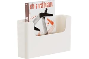 Senhoglb Hanging File Holder 1 pc No Drilling Wall Mails Organizer for Magazine Rack With Adhesive Pad Office Door Mailbox , Cream White