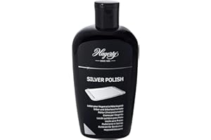 Hagerty Silver Polish 250 ml I Efficient silver polish for silver and silver-plated metal I Instant polishing cream for vases frames accessories decoration items etc I For a renewed shine