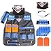 Produktbild Likecom Kinder Tactical Weste Set für nerf n-strike elite ( kommt mit 40er Darts + 2 Magazin für 6 Darts + 1 Schutzbrille + 1 Maske + + 1 Hand armband )