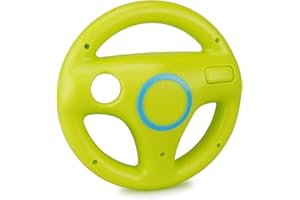 smardy Volante da Corsa Verde Racing Wheel Compatibile con Nintendo Wii Telecomando Controller per Mario Kart Game, Giochi di Guida