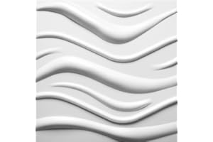 MASTERBRICO.COM Decorative Polystyrene Panel for Ceiling and Wall 3D Effect Thermal Insulating Thickness 6 mm Dimensions 50 x 50 cm, Pack of 10 m² (40 Panels) Glue for Polystyrene Panels Included (B010)