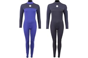 TWO BARE FEET Womens Thunderclap 4/3mm Full Length Winter Neoprene Wetsuit for Sufing/Bathing/Watersports
